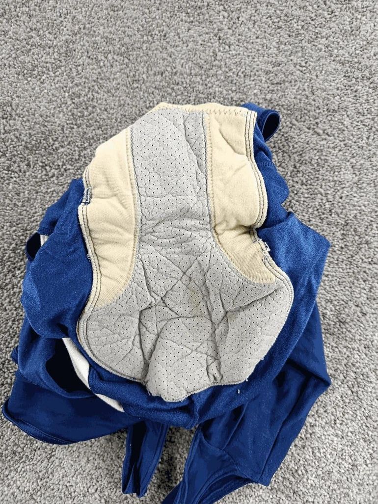 Used Vermarc cuissard velo homme taille L - 94 3887 - Bleu - hiver - cycliste bike — image 4 of 5