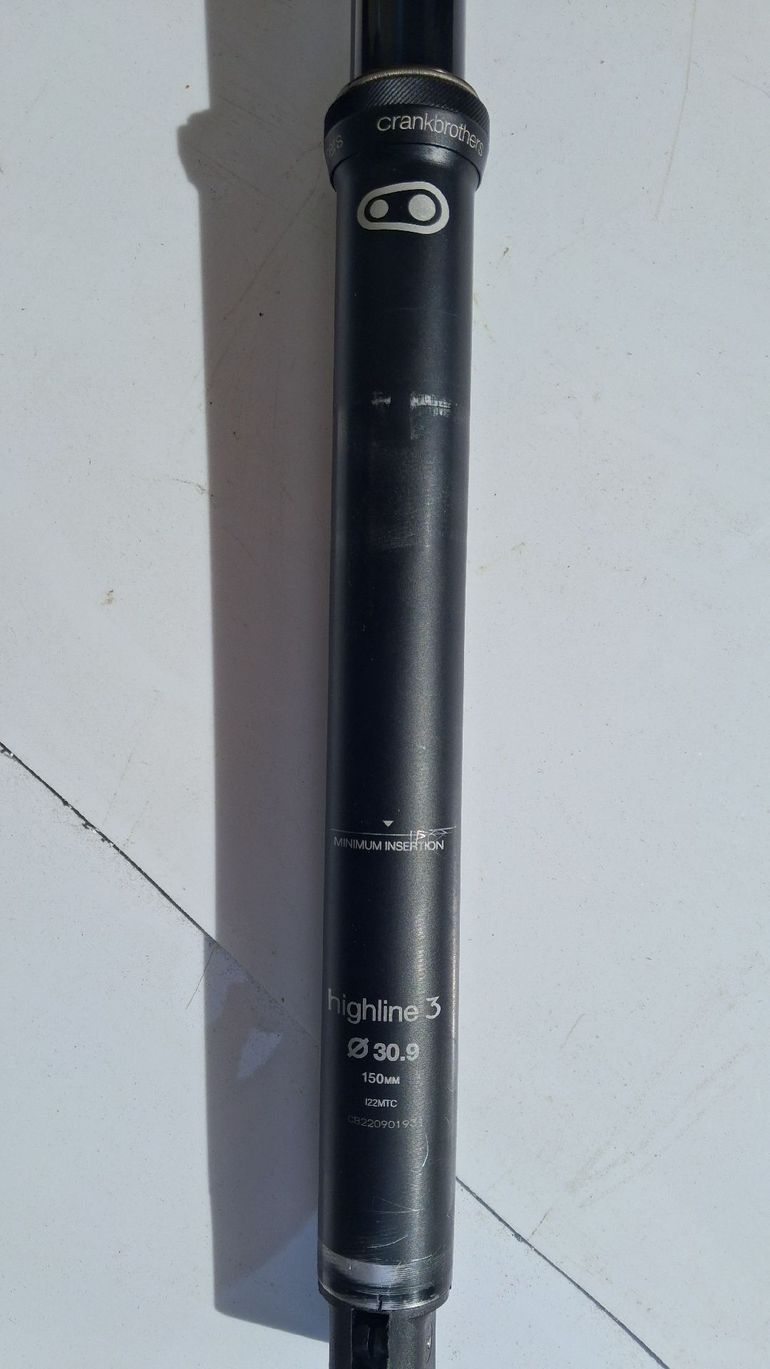 Used Crankbrothers Highline 3 Dropper Seatpost 30.9mm x 150mm bike — image 6 of 9