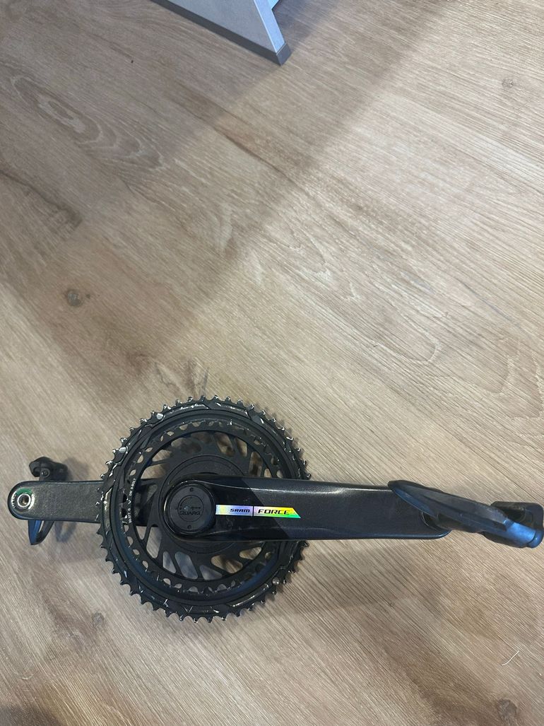 Gebrauchtes Sram Force Kurbelgarnitur mit Kettenblatt und Powermeter 2024 bike — Bild 2 von 10