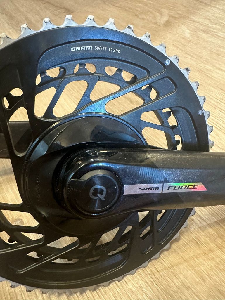 Gebrauchtes Sram Force Kurbelgarnitur mit Kettenblatt und Powermeter 2024 bike — Bild 9 von 10