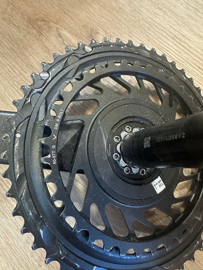 Gebrauchtes Sram Force Kurbelgarnitur mit Kettenblatt und Powermeter 2024 bike — Bild 3 von 10