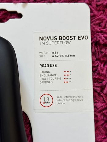 Used Selle Italia Novus Boost Evo TM Superflow 145mm 2026 bike — image 8 of 10