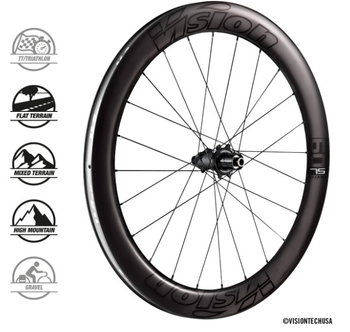 Used Vision Metron 60 SL Disc Wheelset bike