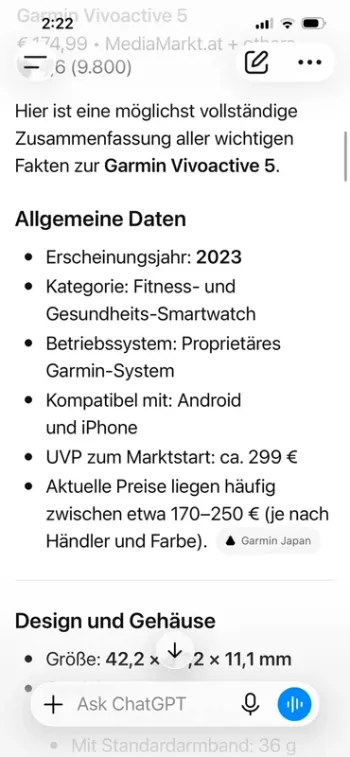 Gebrauchtes Garmin Vivoactive 5 bike — Bild 8 von 11