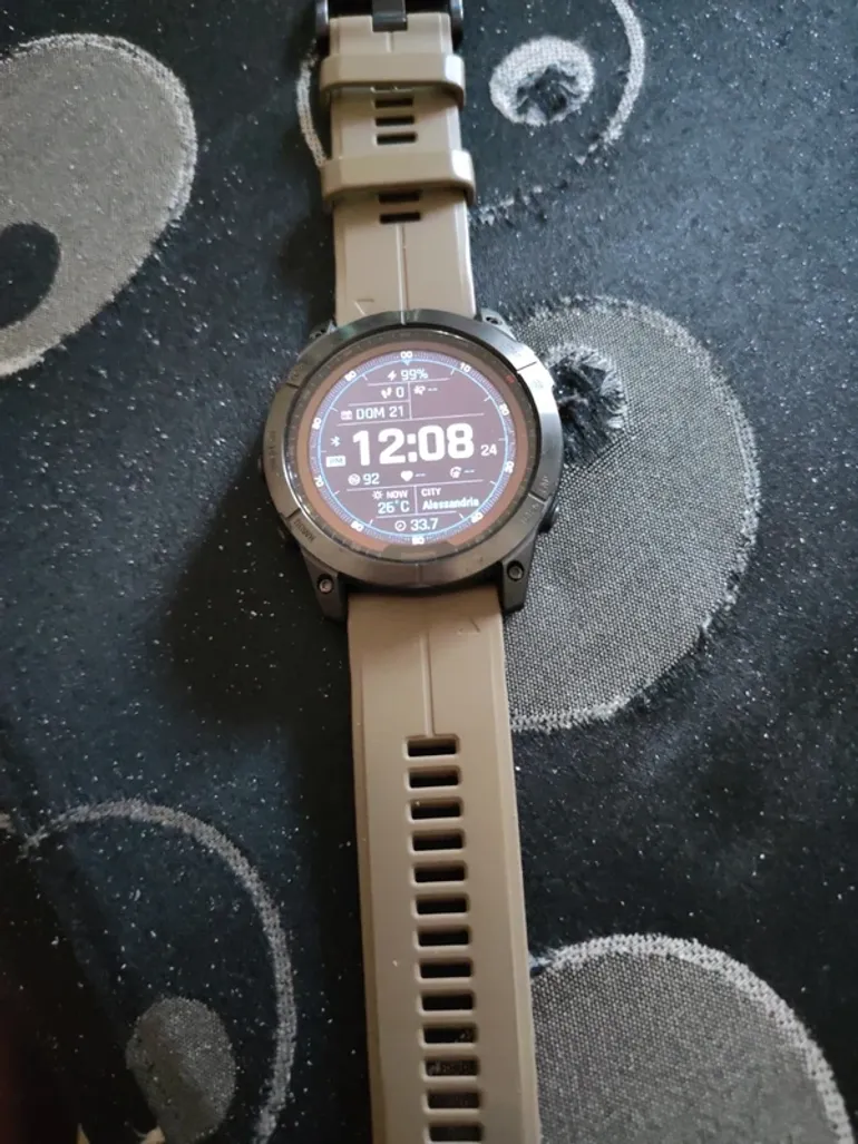 Used Garmin Fenix 7 Sapphire Solar bike — image 1 of 10