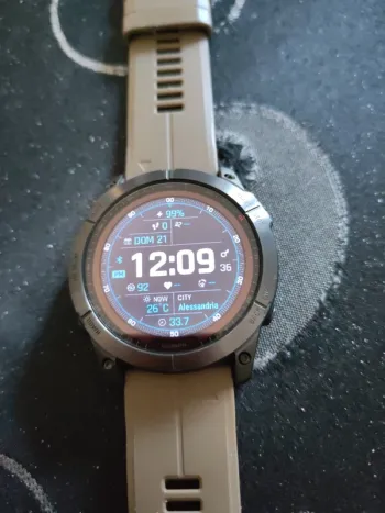 Used Garmin Fenix 7 Sapphire Solar bike — image 6 of 10