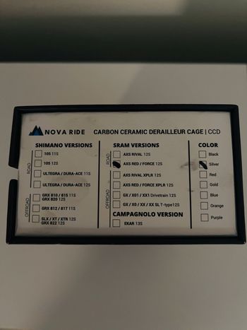 Used novaride CCD for Sram Force/ Red 12s 2025 bike — image 3 of 3