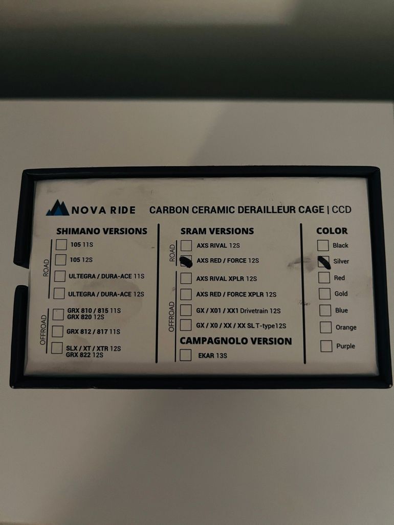 Used novaride CCD for Sram Force/ Red 12s 2025 bike — image 3 of 3