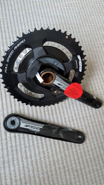 Used Fsa Powerbox Alloy Power Meter Crankset 170mm 50/34T bike