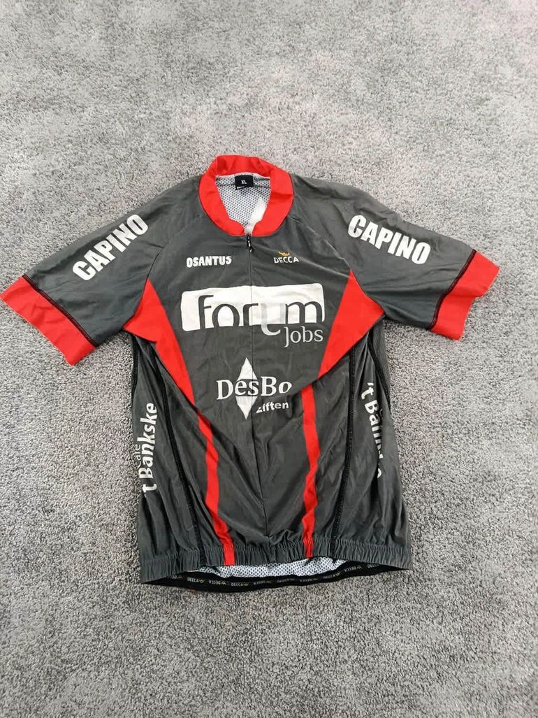 Used Decca maillot velo homme taille xl - 14 6087 cyclisme route respirant bike — image 1 of 6