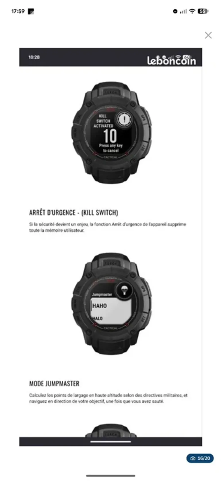 Used Garmin Instinct 2x Solar Tactical Edition bike — image 13 of 15