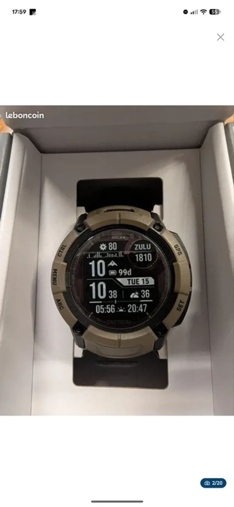 Used Garmin Instinct 2x Solar Tactical Edition bike — image 1 of 15