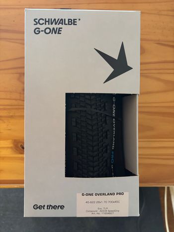 Použité Schwalbe G-One Overland DD 45-622 2026 bike