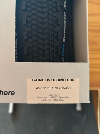 Použité Schwalbe G-One Overland DD 45-622 2026 bike — obrázek 2 z 2