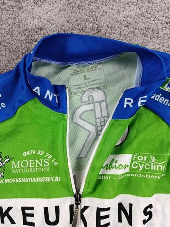 Used doltcini maillot velo homme taille L - 14 6099 cyclisme route respirant Keukens Redant bike — image 4 of 6