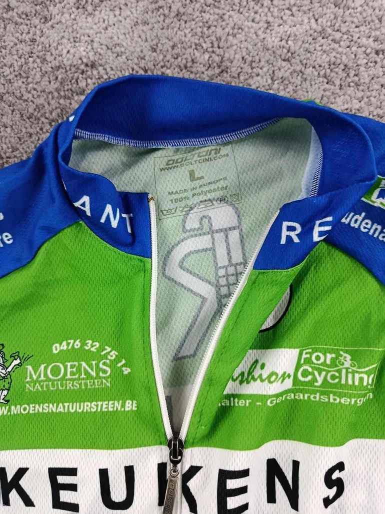 Used doltcini maillot velo homme taille L - 14 6099 cyclisme route respirant Keukens Redant bike — image 4 of 6