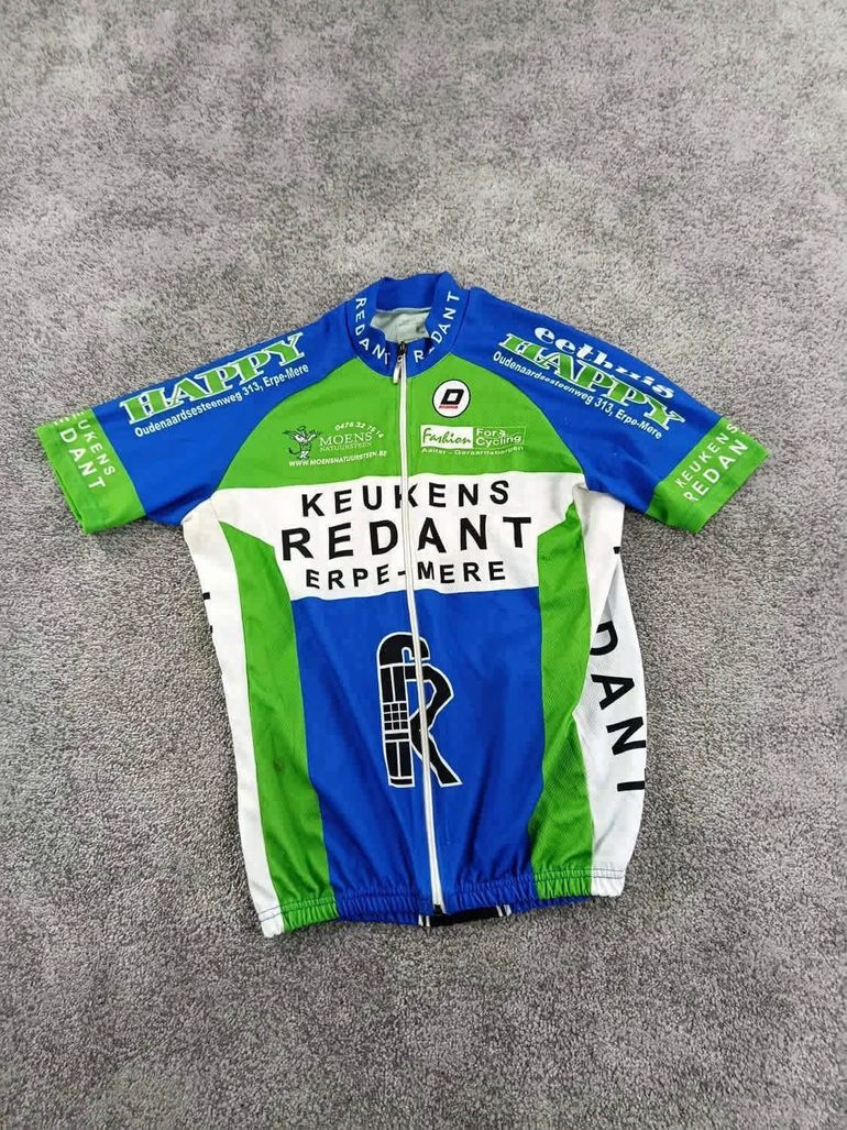 Used doltcini maillot velo homme taille L - 14 6099 cyclisme route respirant Keukens Redant bike — image 1 of 6