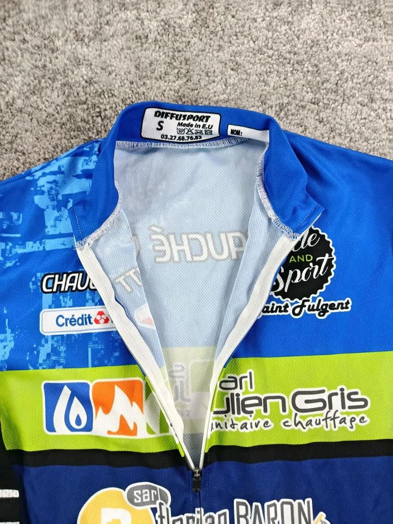 Used Diffu sport maillot velo homme taille S - 17 6114 cyclisme route respirant vtt bike — image 4 of 6