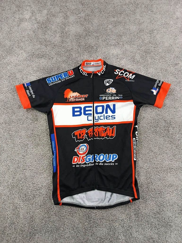 Used noret maillot velo homme taille M - 17 6113 cyclisme route respirant bike — image 1 of 6