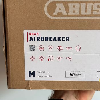 Použité ABUS AirBreaker Pure White Size M bike — obrázek 10 z 10