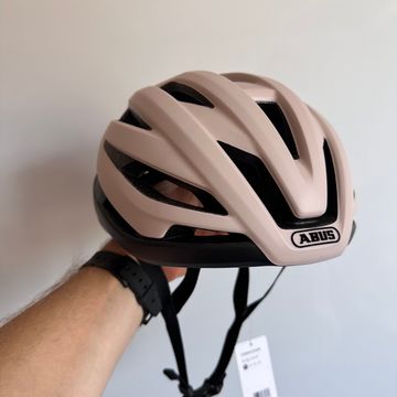 Tweedehands ABUS StormChaser Beige Black Helmet bike — afbeelding 2 van 11