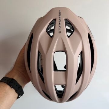 Tweedehands ABUS StormChaser Beige Black Helmet bike — afbeelding 7 van 11