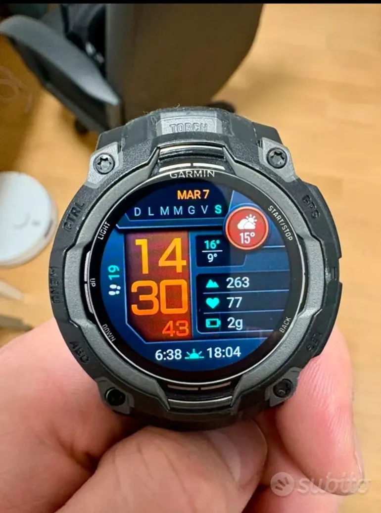 Brugt Garmin Instinct 3 2025 bike — billede 2 af 3