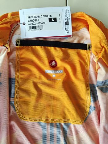Used Castelli Body Free Sanremo 3 Tri Uomo Tg S 2026 bike — image 3 of 8