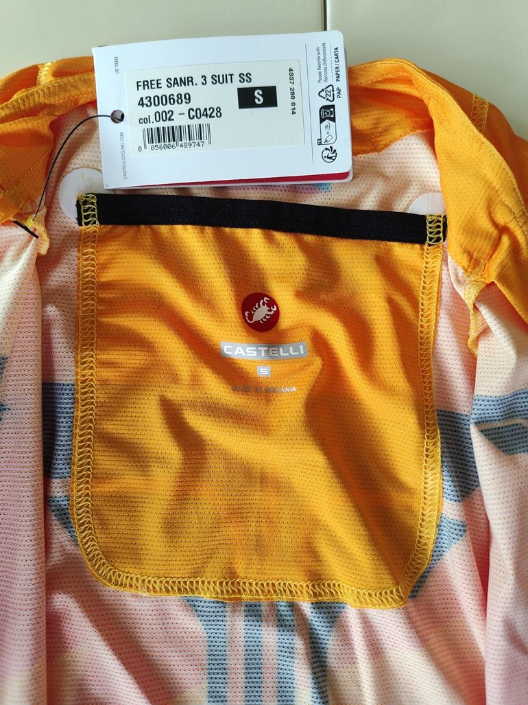 Used Castelli Body Free Sanremo 3 Tri Uomo Tg S 2026 bike — image 3 of 8