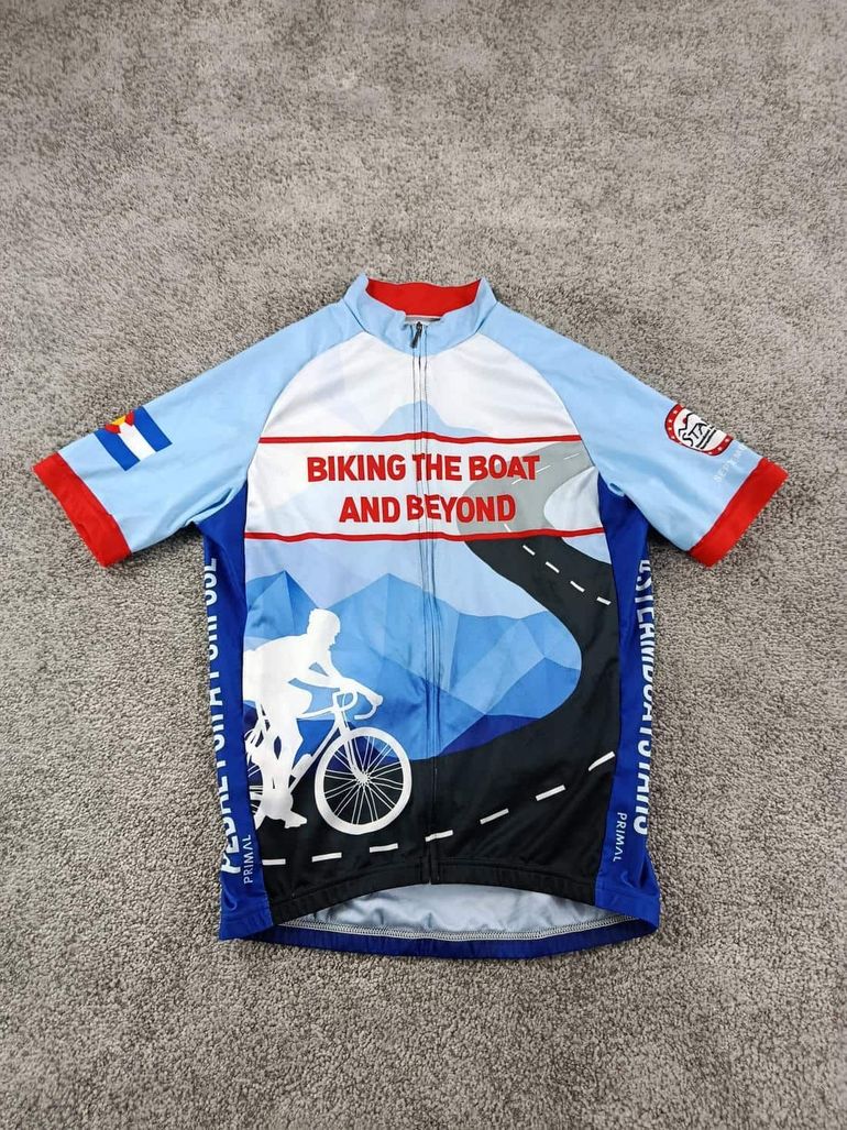 Used primal vermarc maillot velo homme taille xl -21 7658 cyclisme route respirant lotto bike — image 1 of 7