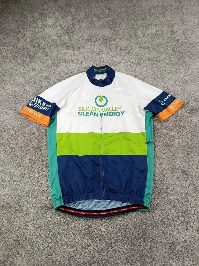 Used Decathlon Triban jakroo maillot velo homme taille s -24 7740 cyclisme route respirant Silicon Valley usa bike — image 1 of 8