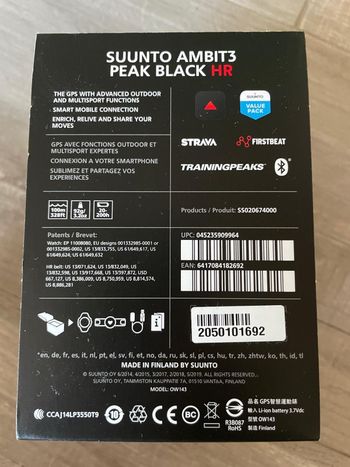 Brugt Suunto Ambit3 Peak HR GPS Watch 2022 bike — billede 6 af 6