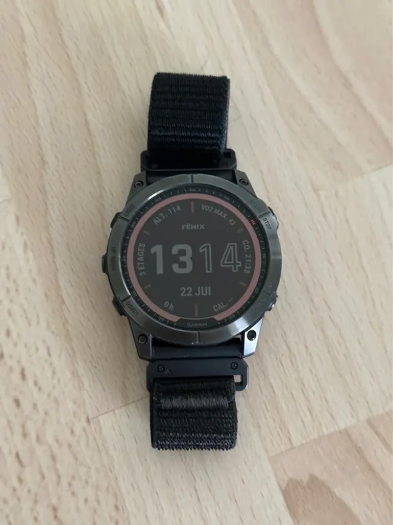 Used Garmin Fenix 7x Solar bike — image 2 of 3