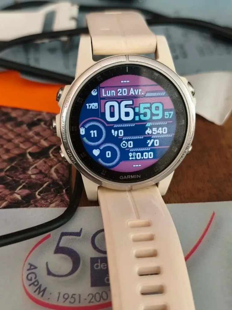 Used Garmin Fenix 5S Plus Saphire bike — image 2 of 3