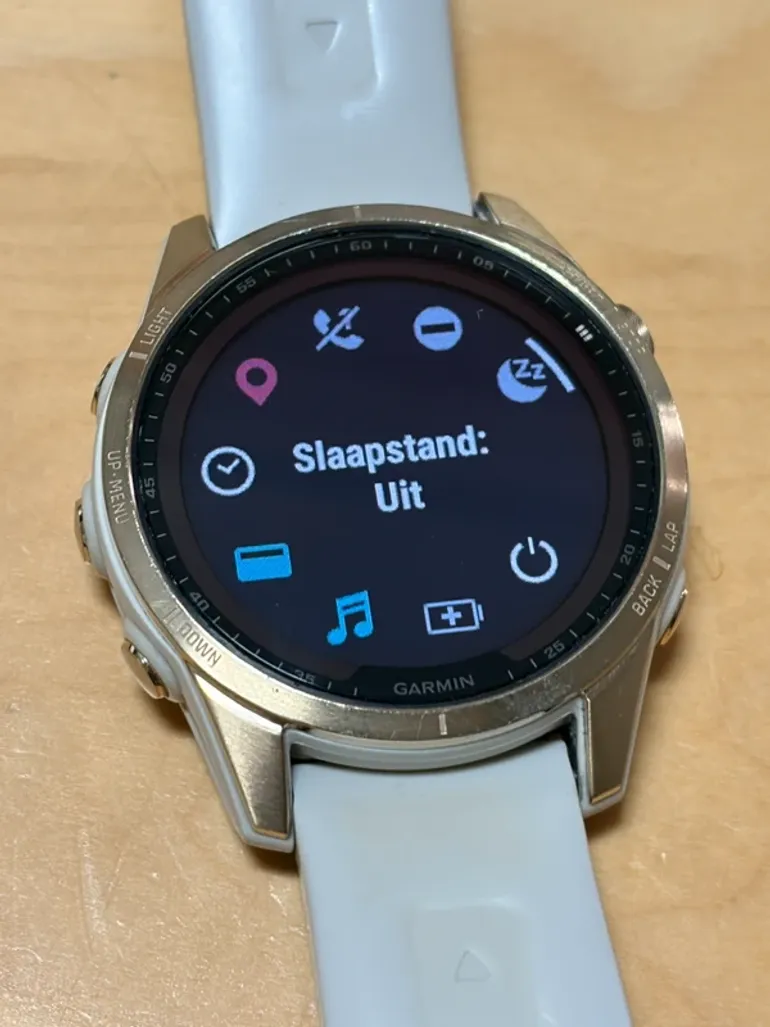 Used Garmin Fenix 7s Saffierglas Solar bike — image 5 of 7