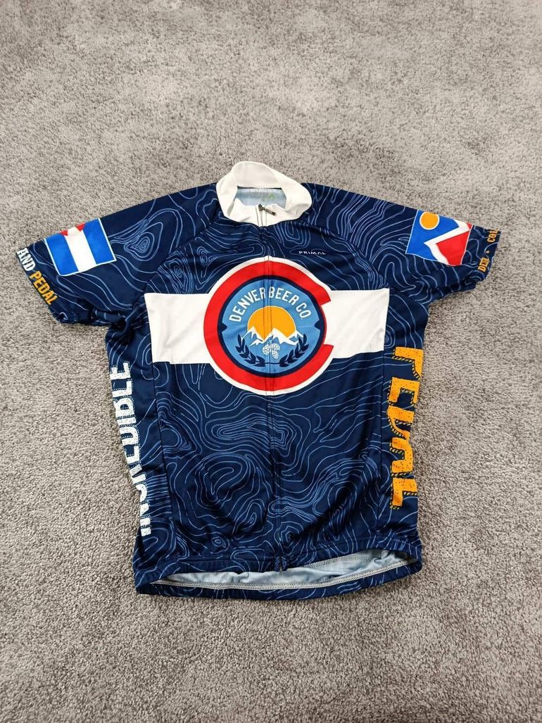 Used primal onda maillot velo homme taille l -22 7823 cyclisme route respirant Full Air Power Ventilation bike — image 1 of 7