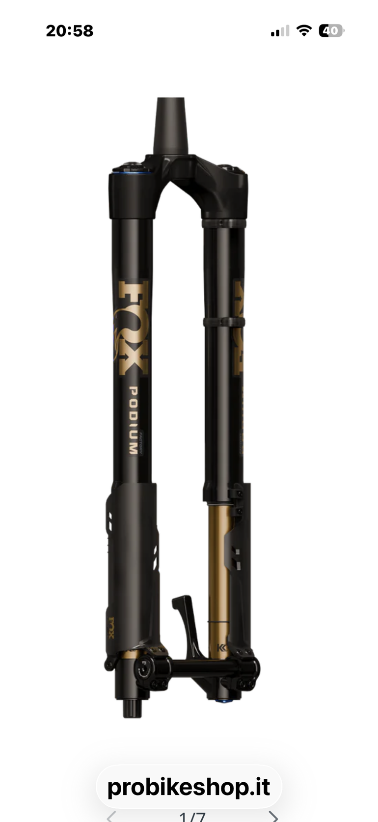 Used Fox Podium Factory 170mm Inverted Fork 2026 bike — image 2 of 2