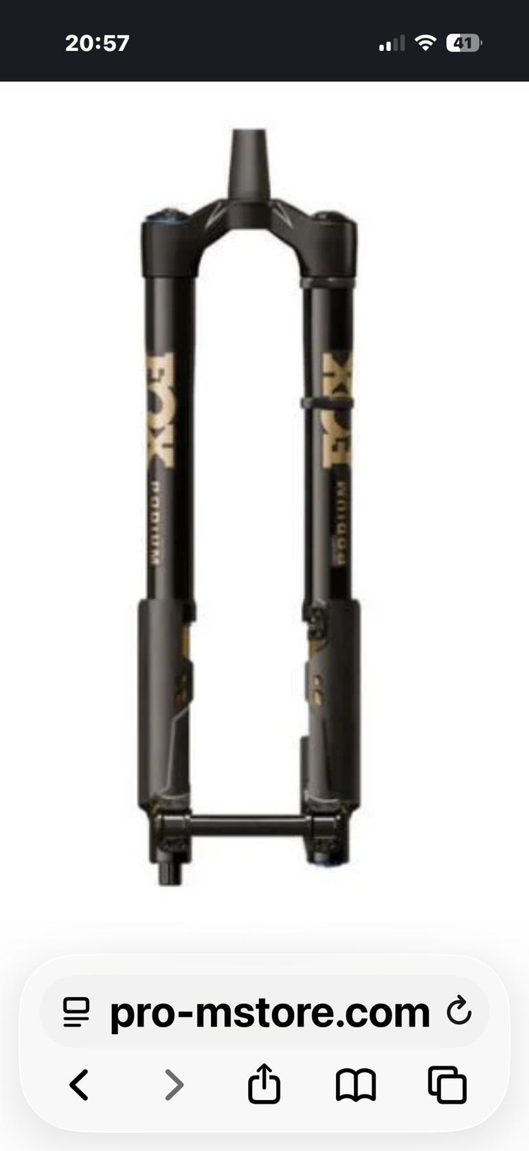 Used Fox Podium Factory 170mm Inverted Fork 2026 bike — image 1 of 2