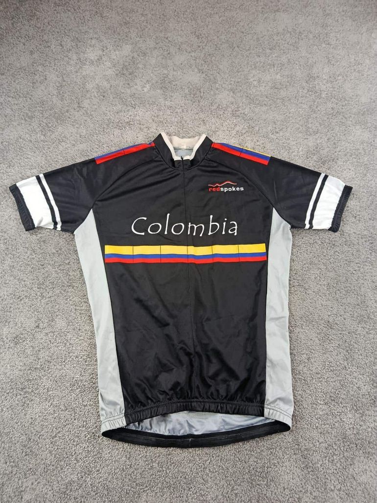 Used sans maillot velo homme taille l -32 7475 cyclisme route respirant Colombie bike — image 1 of 5
