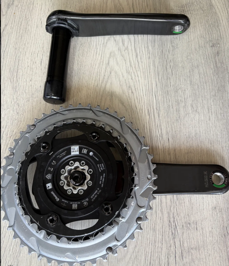 Used Sram Force D1 AXS DUB Power Meter Crankset 48/35T bike — image 2 of 5
