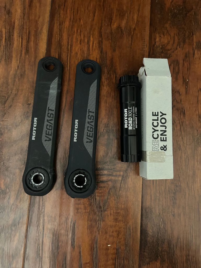Used Rotor Crank 165mm + Spindle bike — image 1 of 4