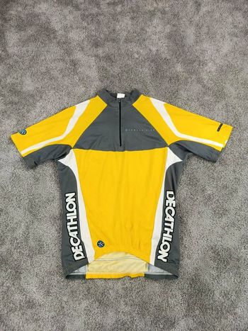 Used Decathlon maillot velo homme taille M - 702101 - jaune vif bike