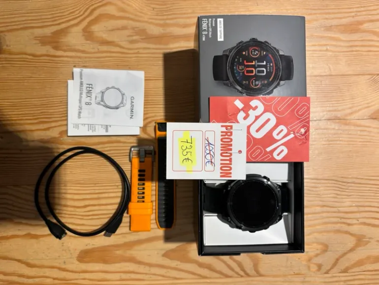 Garmin Fenix 8 AMOLED 47mm bike d'occasion — image 6 sur 6