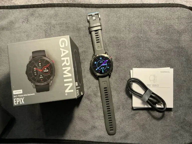 Used Premium Garmin Epix Gen 2 Sapphire bike — image 2 of 5