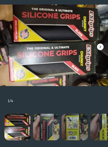 Brugt Esi Grips Chunky Puños Silicona Negros 2025 Cockpit