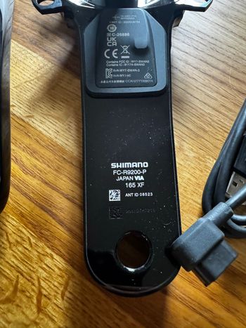 Used Shimano Dura Ace 9200p Crank Powermeter 165mm 2025 bike — image 2 of 3