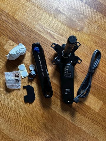 Brugt Shimano Dura Ace 9200p Crank Powermeter 165mm 2025 Drivetrain & Pedals