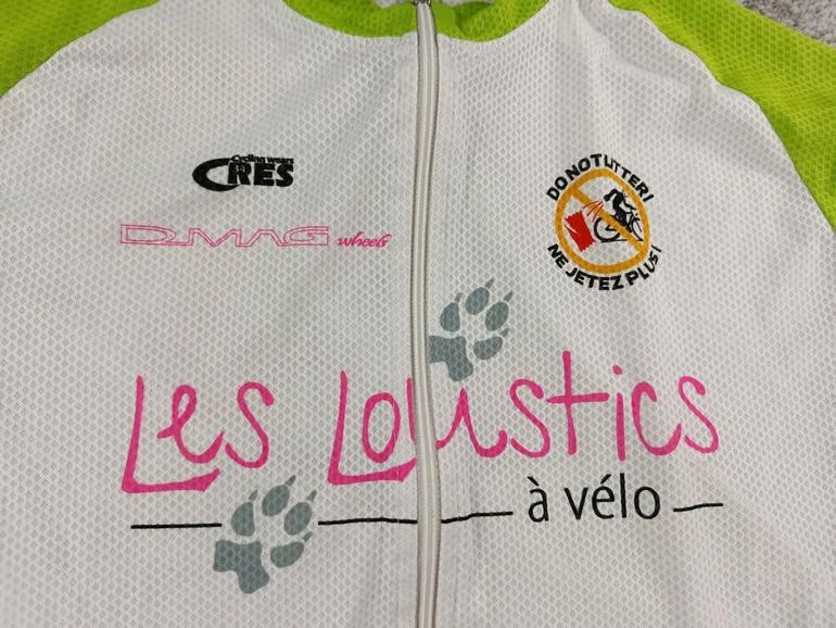 Używany sans cres maillot velo homme taille l -92 7321 cyclisme route respirant Loustics à vélo bike — zdjęcie 2 z 6