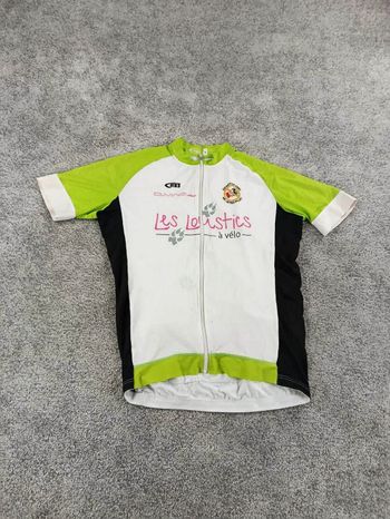 Used sans cres maillot velo homme taille l -92 7321 cyclisme route respirant Loustics à vélo bike