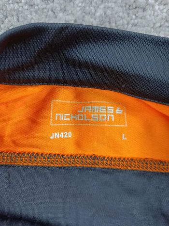 Używany James & Nicholson maillot velo homme taille l -72 7034 cyclisme route respirant bike — zdjęcie 3 z 6